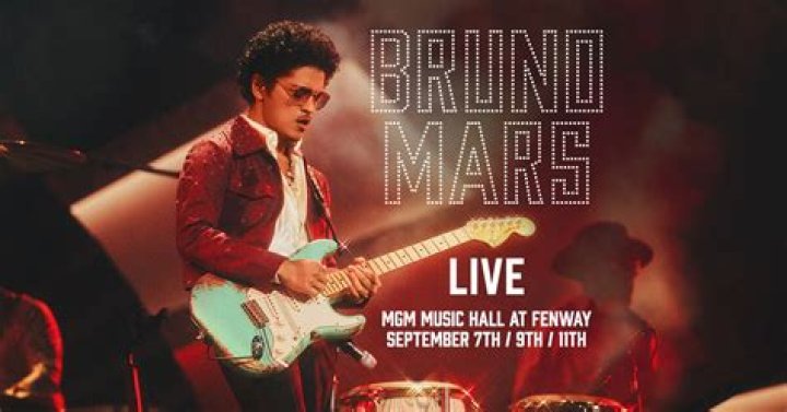 Bruno Mars to Open New MGM Music Hall at Fenway