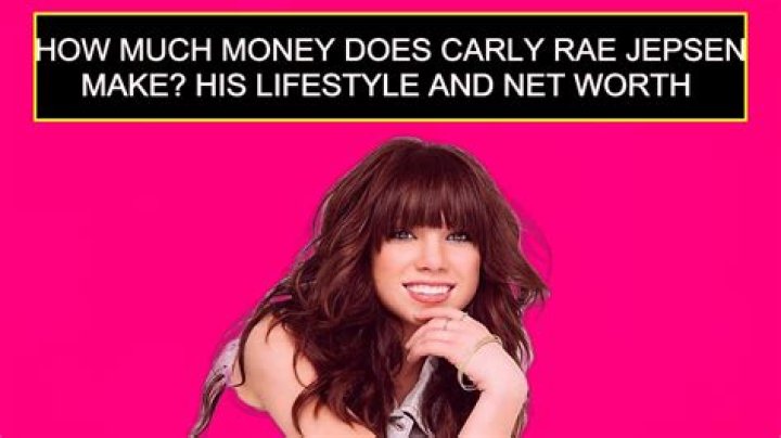 Carly Rae Jepsen net worth, income and estimated earnings of Youtuber channel