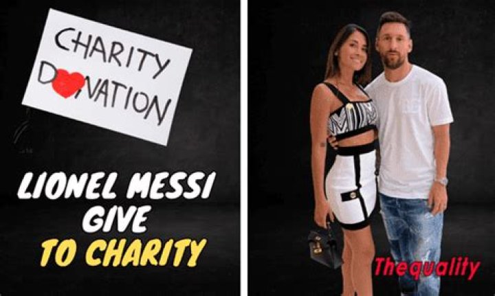 Does Lionel Messi Give To Charity?