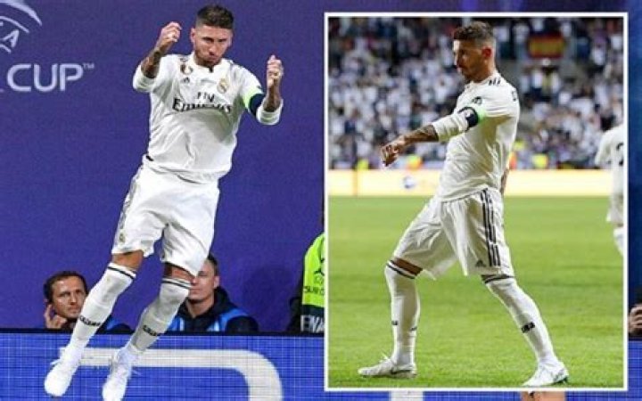 
Sergio Ramos does the Ronaldo's Celebration and Conor McGregor's 'the power walk' after his Penalty Goal in Super Cup