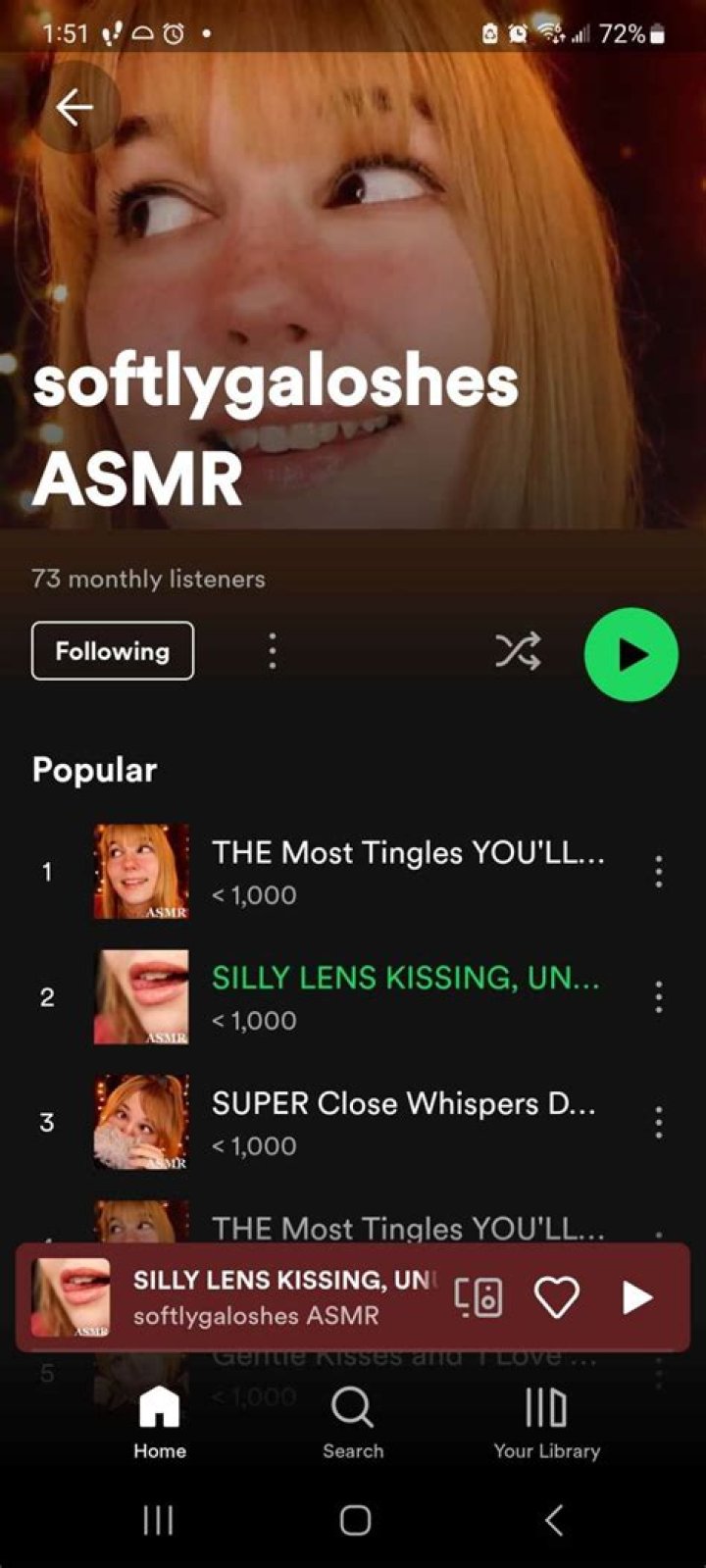 softlygaloshes ASMR Youtuber overview